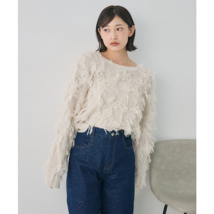 【新色追加】柄編みフリンジNT | RETRO GIRL | 詳細画像9 