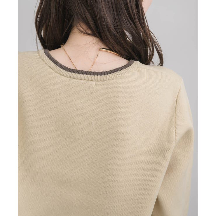 配色ポリニットカーデ | RETRO GIRL | 詳細画像26 