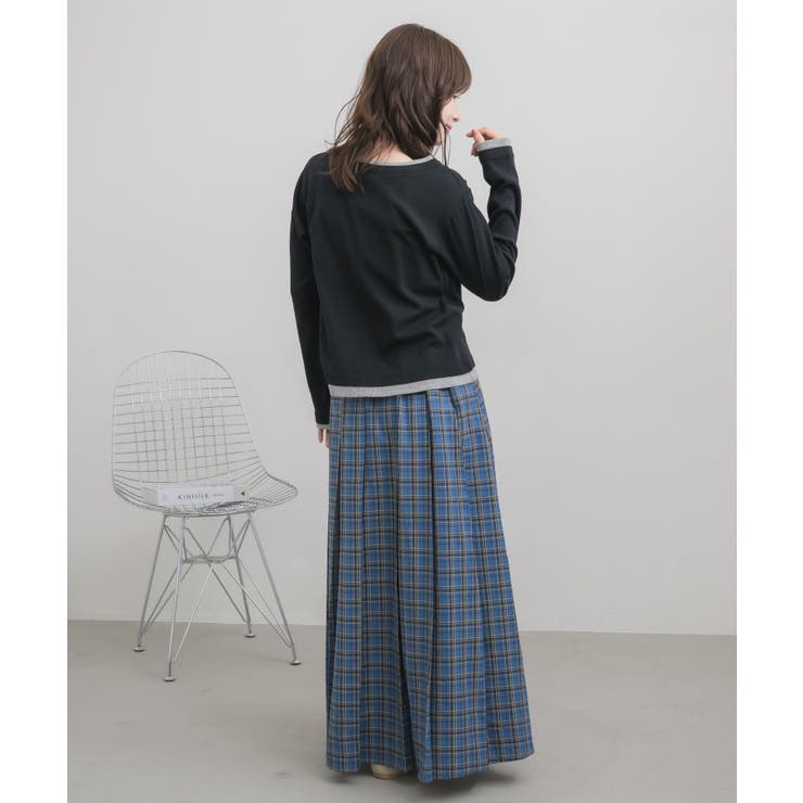 チェックプリーツロングSK | RETRO GIRL | 詳細画像4 