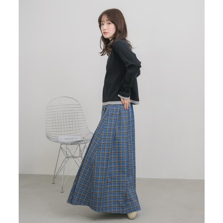 チェックプリーツロングSK | RETRO GIRL | 詳細画像5 