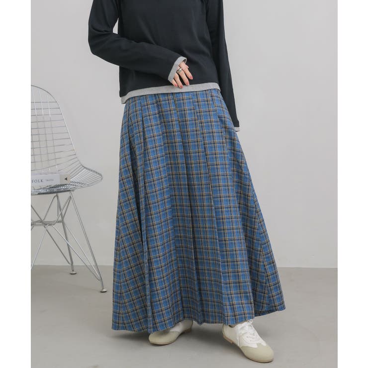 チェックプリーツロングSK | RETRO GIRL | 詳細画像6 