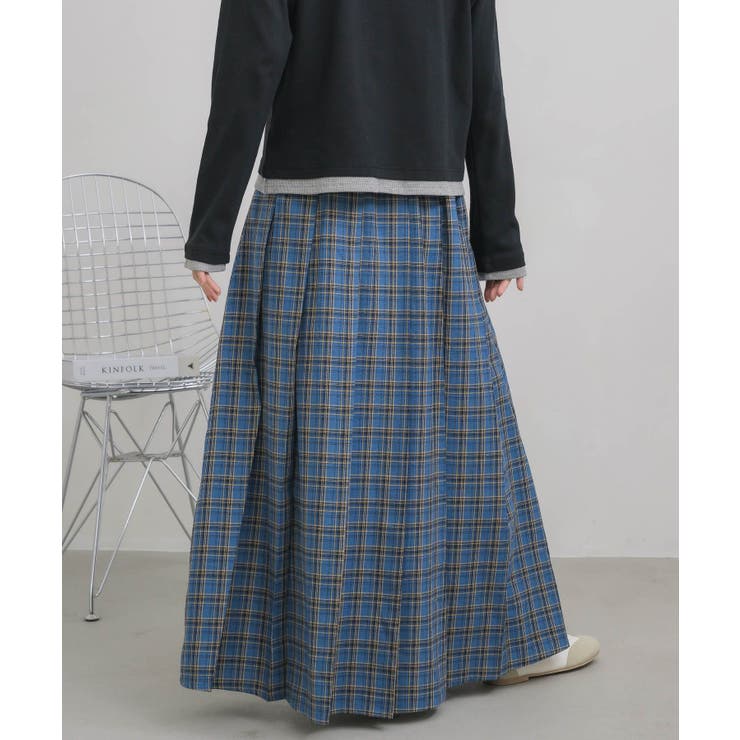 チェックプリーツロングSK | RETRO GIRL | 詳細画像8 