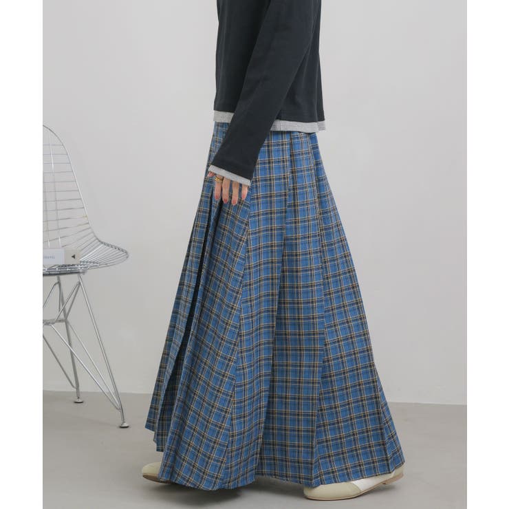 チェックプリーツロングSK | RETRO GIRL | 詳細画像9 