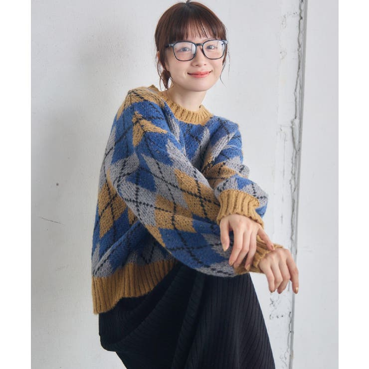 アーガイルニット | RETRO GIRL | 詳細画像13 