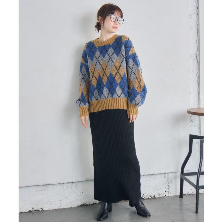 アーガイルニット | RETRO GIRL | 詳細画像15 