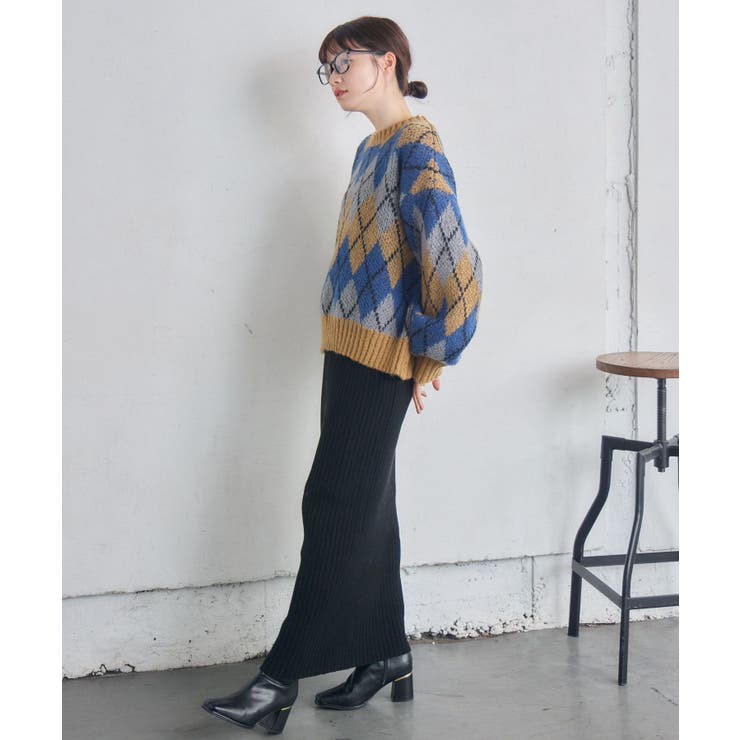 アーガイルニット | RETRO GIRL | 詳細画像18 