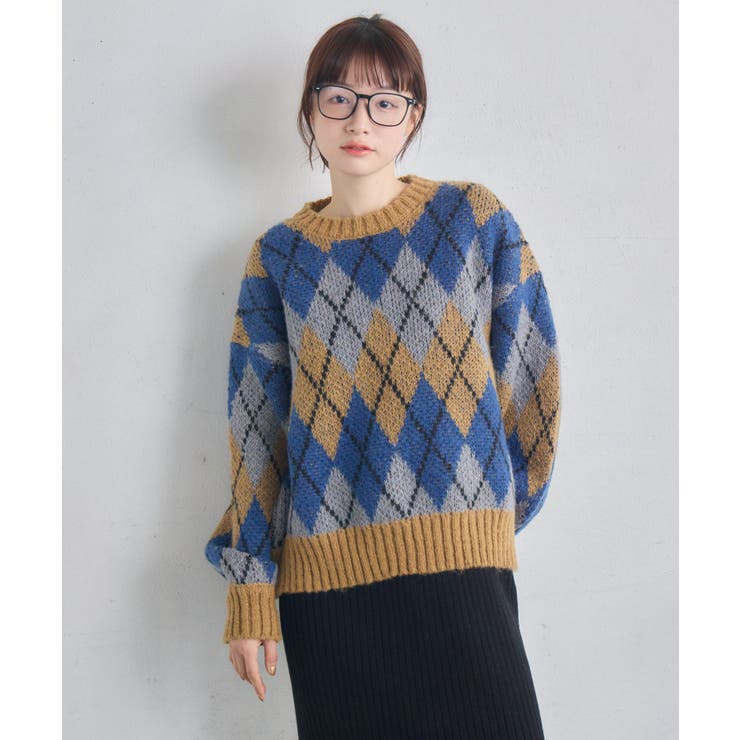 アーガイルニット | RETRO GIRL | 詳細画像20 