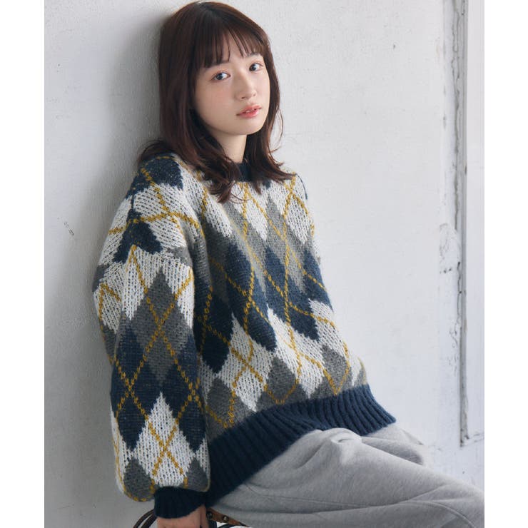 アーガイルニット | RETRO GIRL | 詳細画像24 
