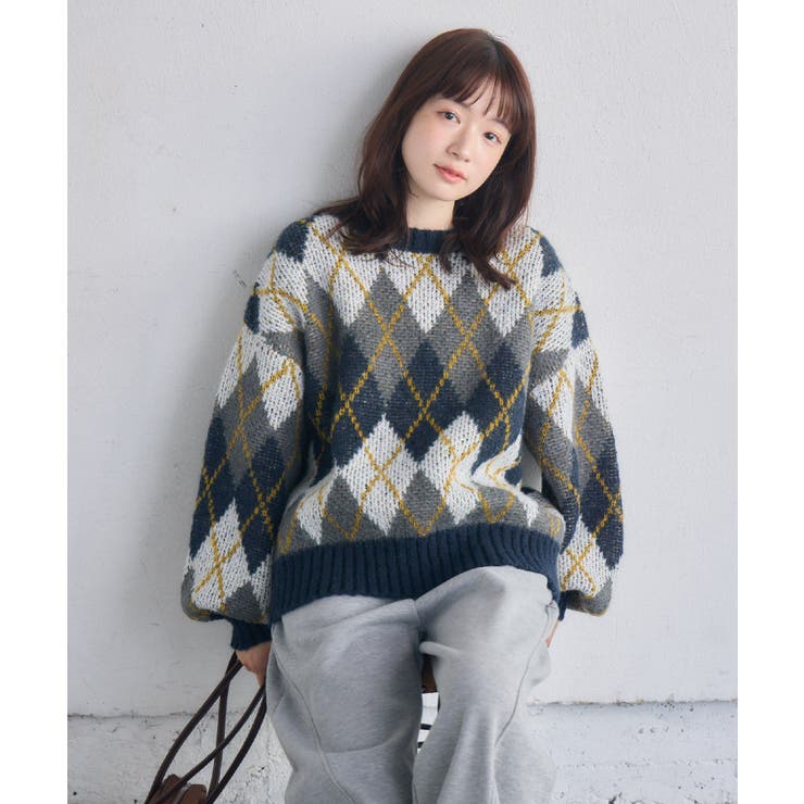 アーガイルニット | RETRO GIRL | 詳細画像25 