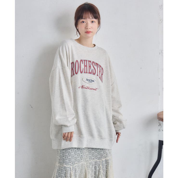 カレッジロゴトレーナー | RETRO GIRL | 詳細画像10 