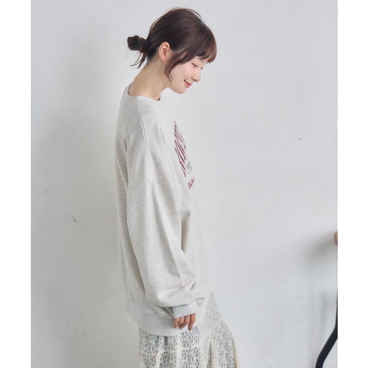 カレッジロゴトレーナー | RETRO GIRL | 詳細画像11 