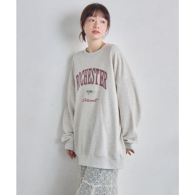 カレッジロゴトレーナー | RETRO GIRL | 詳細画像13 