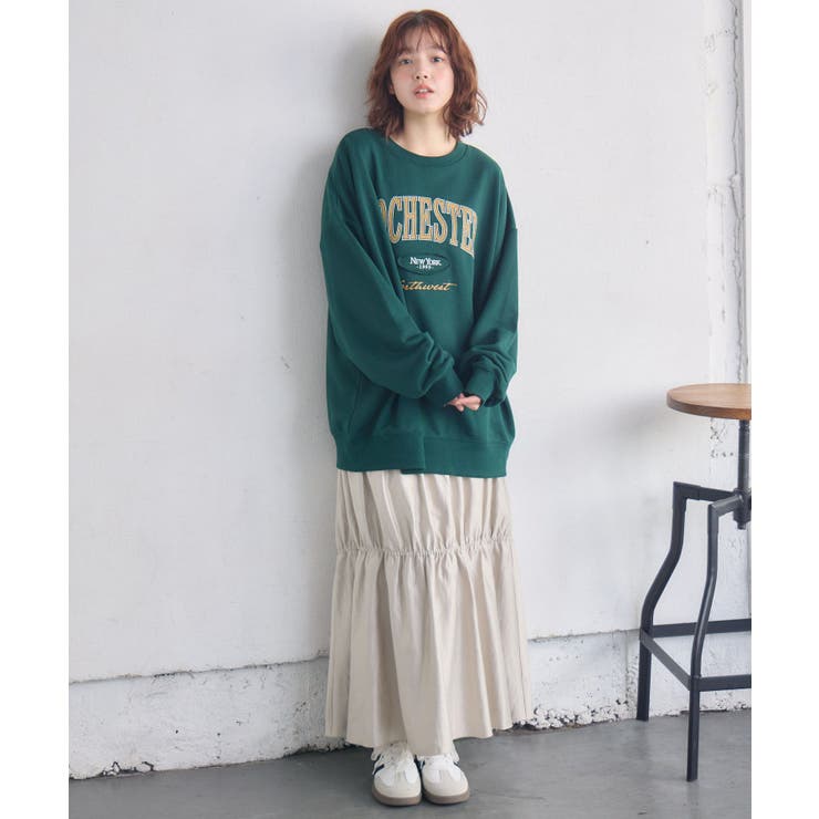 カレッジロゴトレーナー | RETRO GIRL | 詳細画像15 