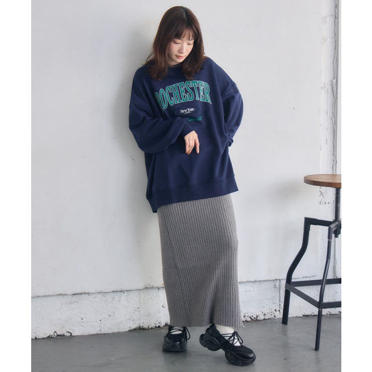 カレッジロゴトレーナー | RETRO GIRL | 詳細画像24 