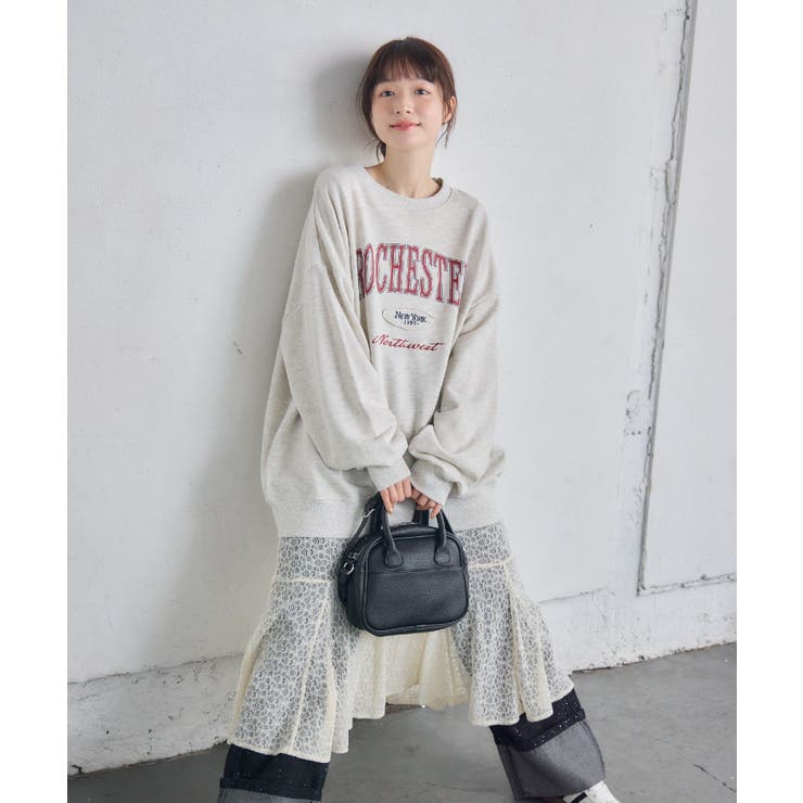 カレッジロゴトレーナー | RETRO GIRL | 詳細画像4 