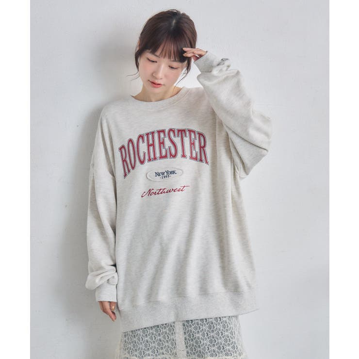 カレッジロゴトレーナー | RETRO GIRL | 詳細画像9 