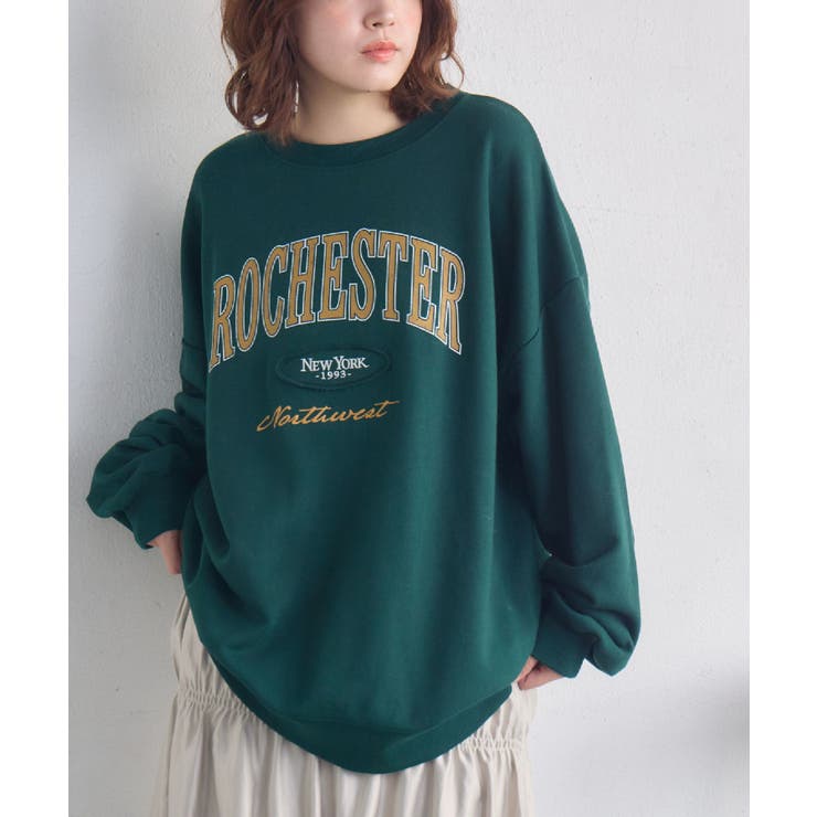 GRN0 | カレッジロゴトレーナー | RETRO GIRL