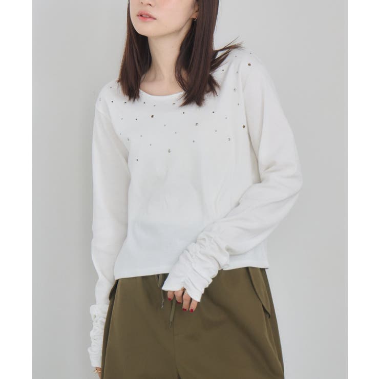 WHT2 | スタッズカットソー | RETRO GIRL