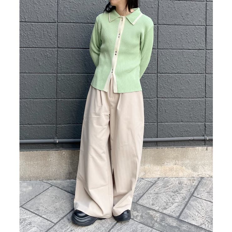 配色襟付NTカーディガン | RETRO GIRL | 詳細画像18 