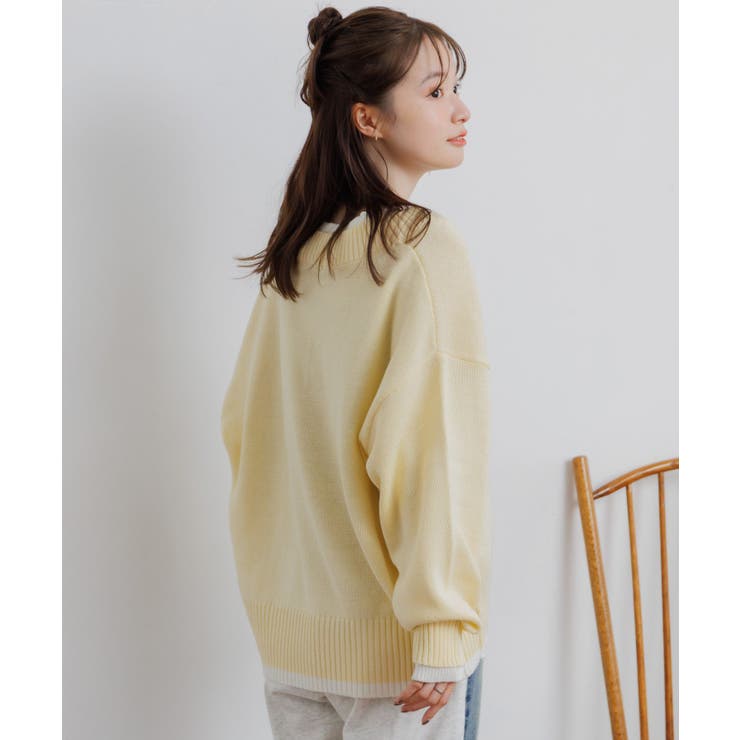 レイヤード風ニットPO | RETRO GIRL | 詳細画像10 