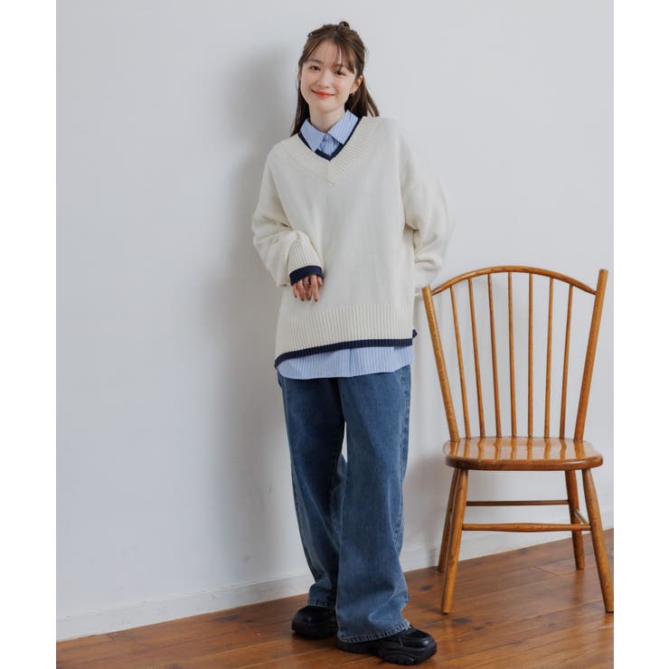 レイヤード風ニットPO | RETRO GIRL | 詳細画像11 