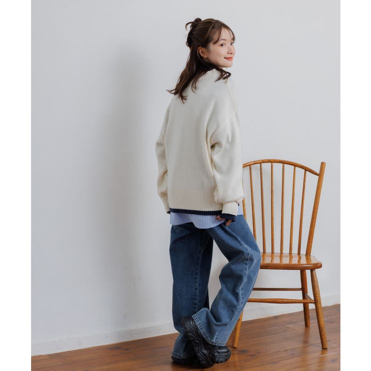 レイヤード風ニットPO | RETRO GIRL | 詳細画像13 