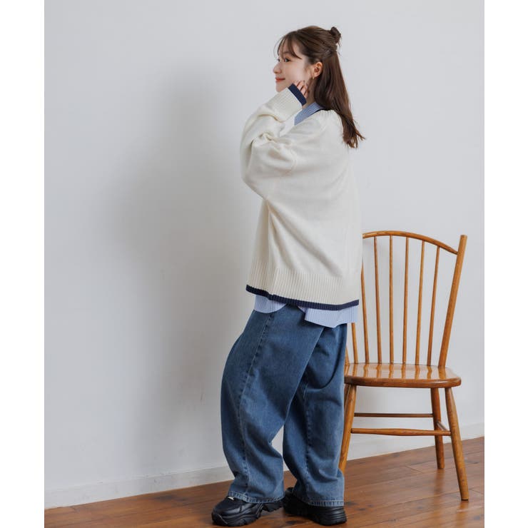 レイヤード風ニットPO | RETRO GIRL | 詳細画像15 