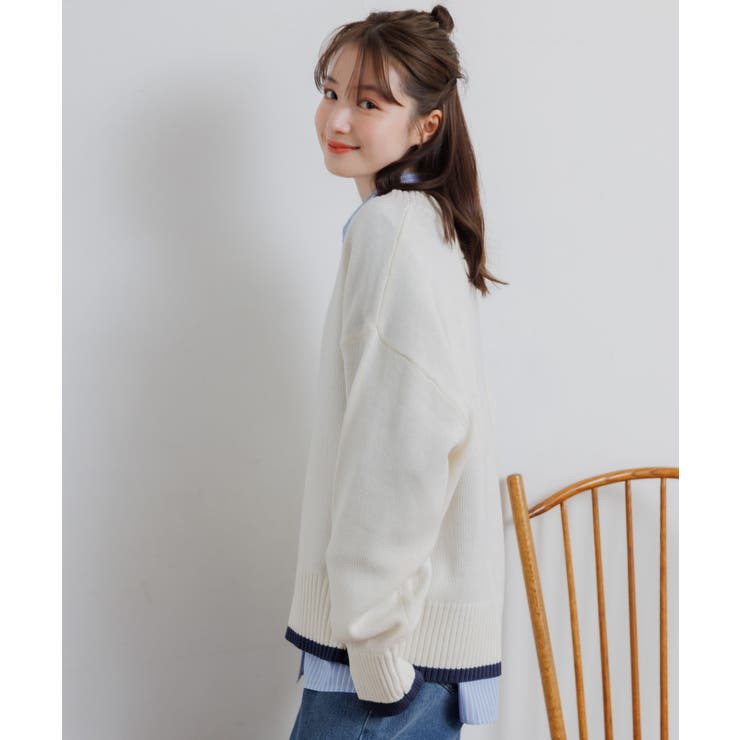 レイヤード風ニットPO | RETRO GIRL | 詳細画像17 