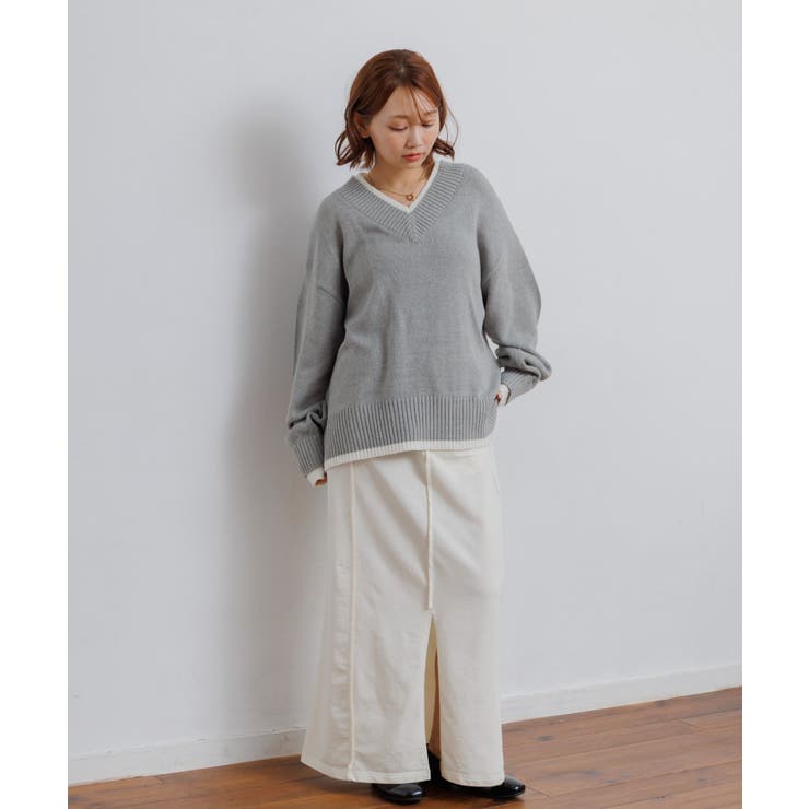 レイヤード風ニットPO | RETRO GIRL | 詳細画像19 