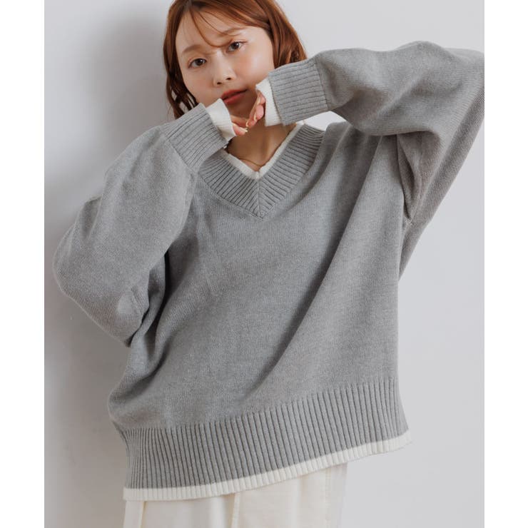 レイヤード風ニットPO | RETRO GIRL | 詳細画像24 