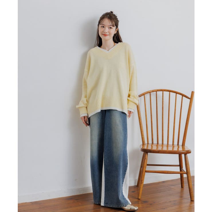 レイヤード風ニットPO | RETRO GIRL | 詳細画像3 