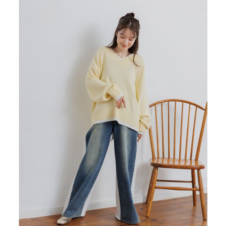 レイヤード風ニットPO | RETRO GIRL | 詳細画像4 