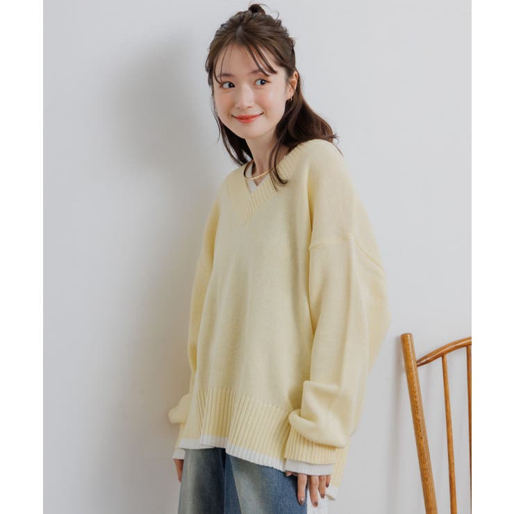 レイヤード風ニットPO | RETRO GIRL | 詳細画像9 