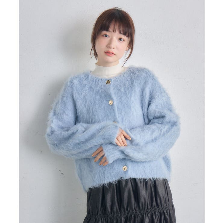 カール起毛ニットカーデ | RETRO GIRL | 詳細画像32 