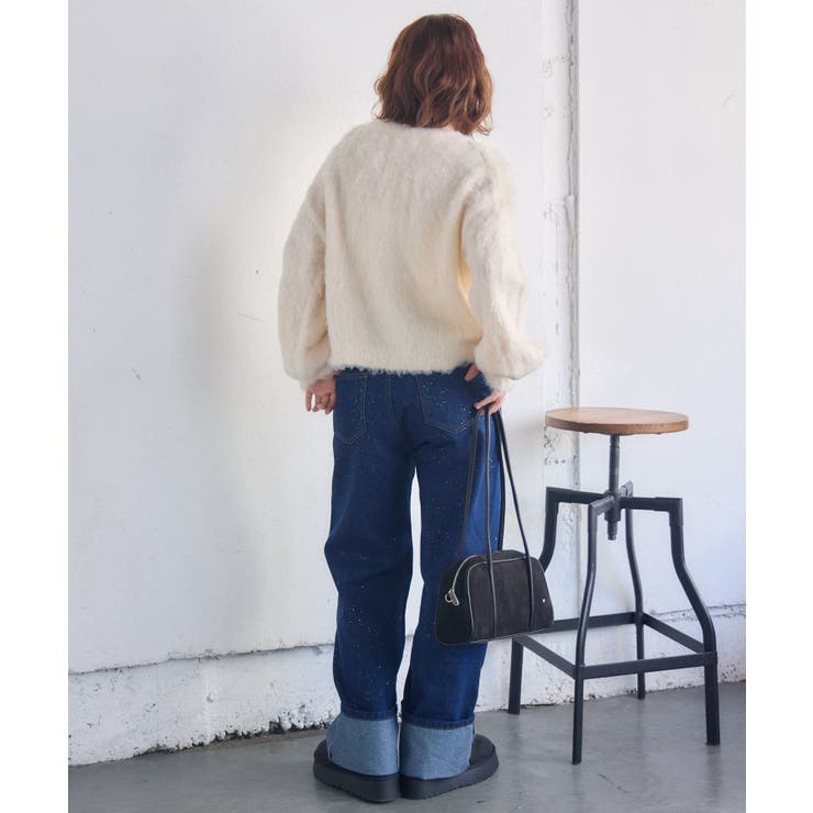 カール起毛ニットカーデ | RETRO GIRL | 詳細画像4 