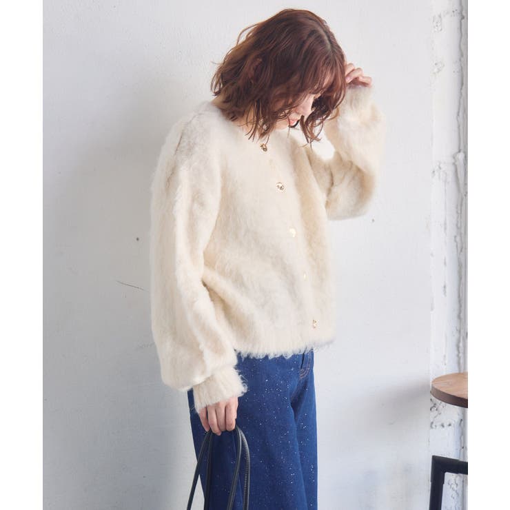 カール起毛ニットカーデ | RETRO GIRL | 詳細画像8 