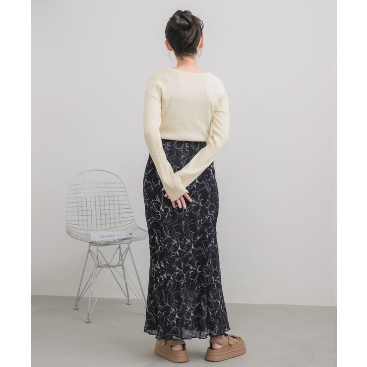 クルーネックリブニット | RETRO GIRL | 詳細画像19 