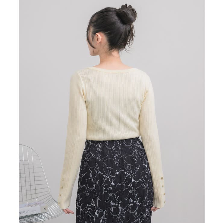 クルーネックリブニット | RETRO GIRL | 詳細画像24 