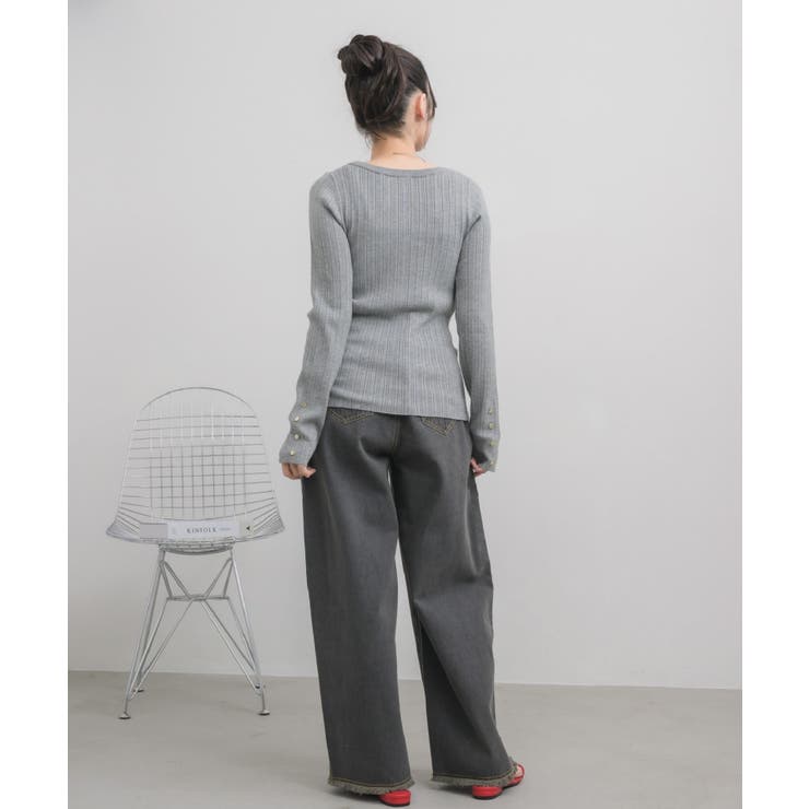 クルーネックリブニット | RETRO GIRL | 詳細画像28 
