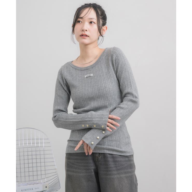 クルーネックリブニット | RETRO GIRL | 詳細画像30 