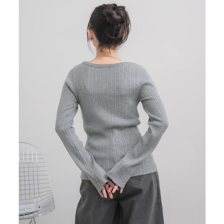 クルーネックリブニット | RETRO GIRL | 詳細画像32 