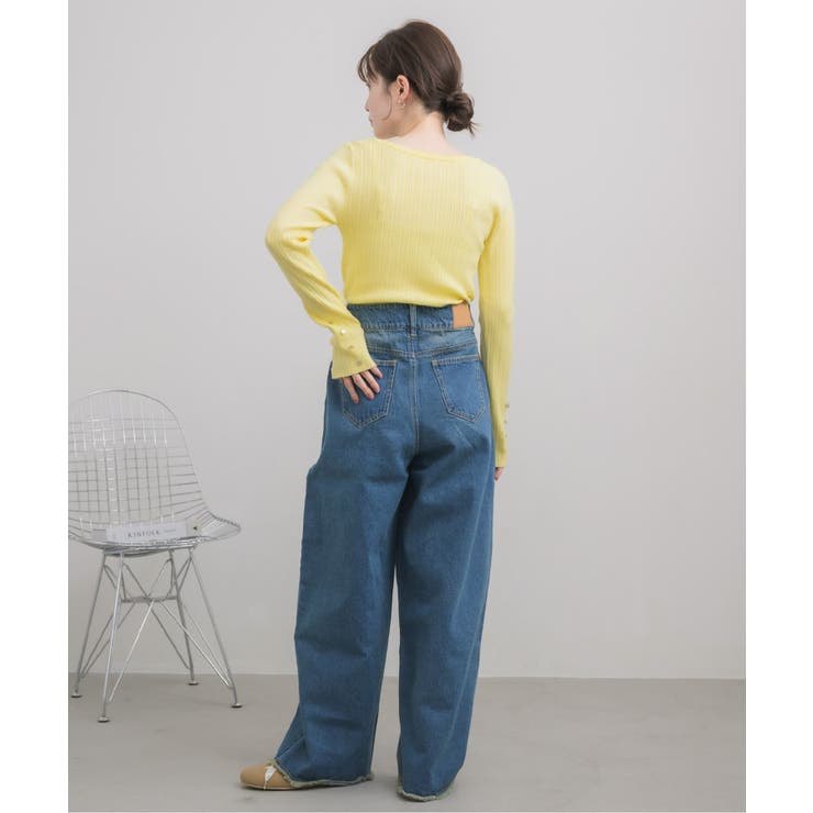 クルーネックリブニット | RETRO GIRL | 詳細画像4 