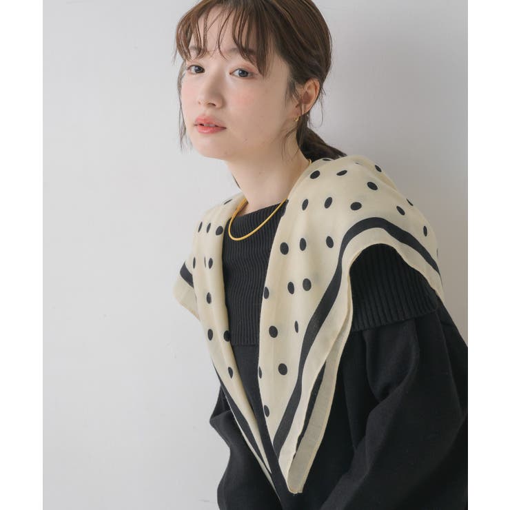 P/WHT | マルチアソート柄スカーフ | RETRO GIRL