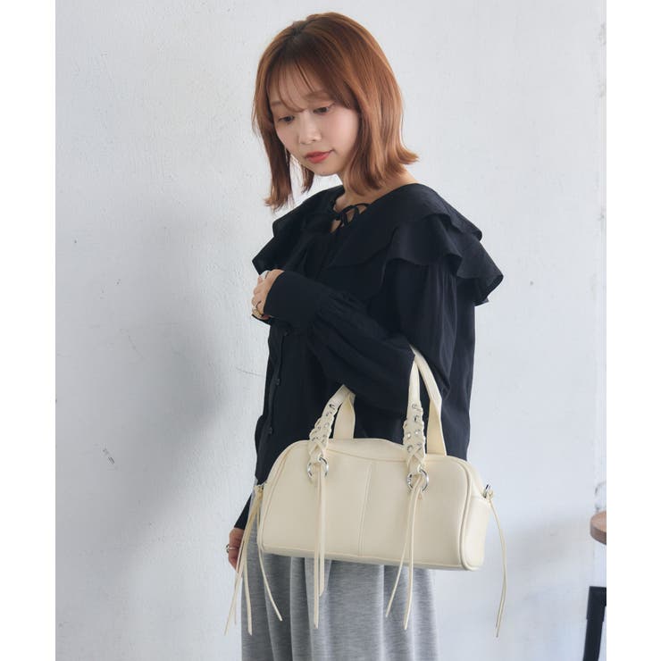 レースアップハンドルBAG | RETRO GIRL | 詳細画像13 