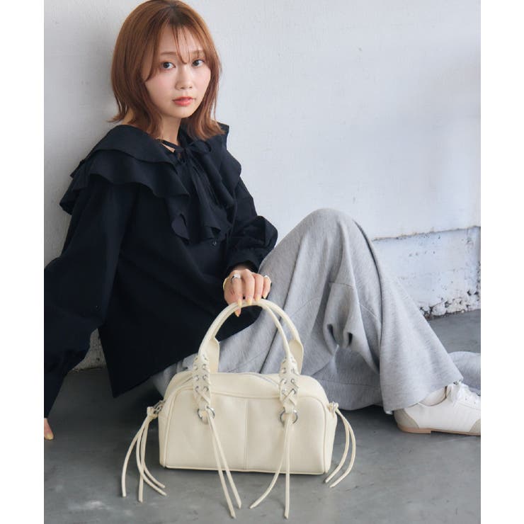 レースアップハンドルBAG | RETRO GIRL | 詳細画像15 