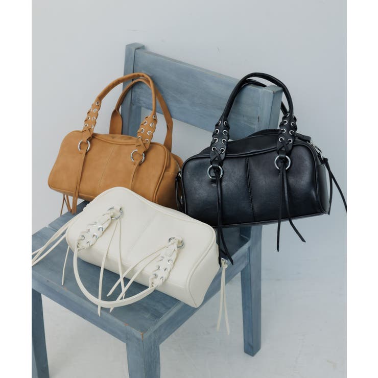 レースアップハンドルBAG | RETRO GIRL | 詳細画像3 
