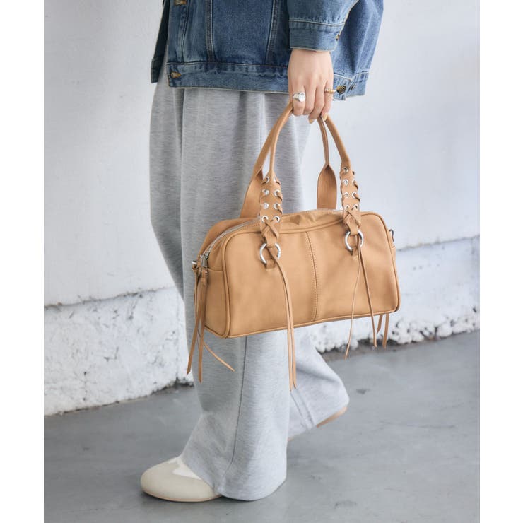 レースアップハンドルBAG | RETRO GIRL | 詳細画像9 