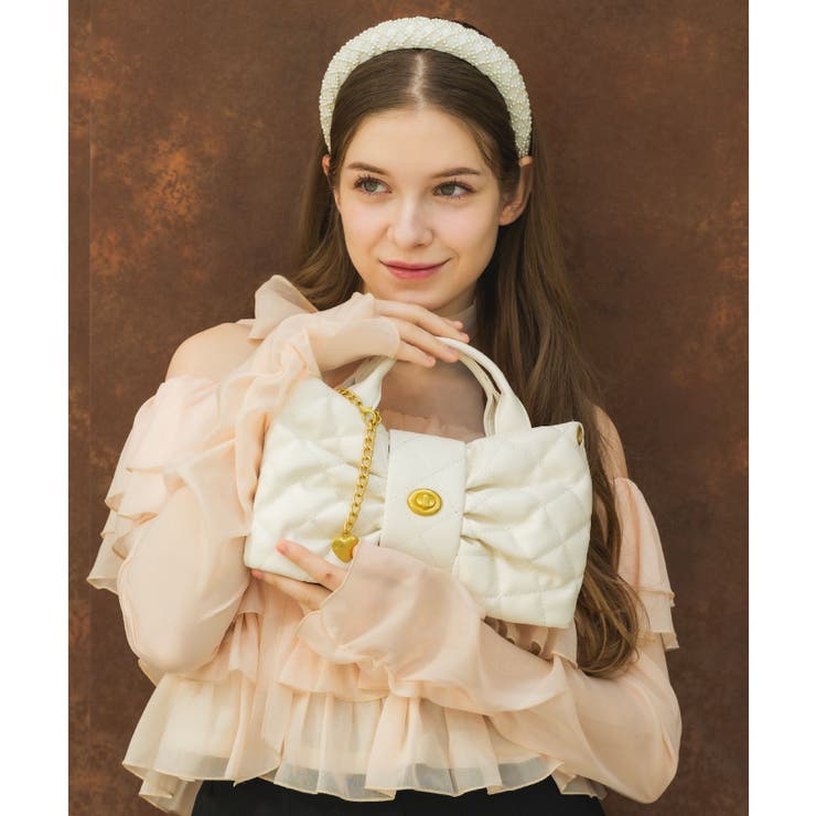 キルトリボンショルダーバッグ | RETRO GIRL | 詳細画像1 