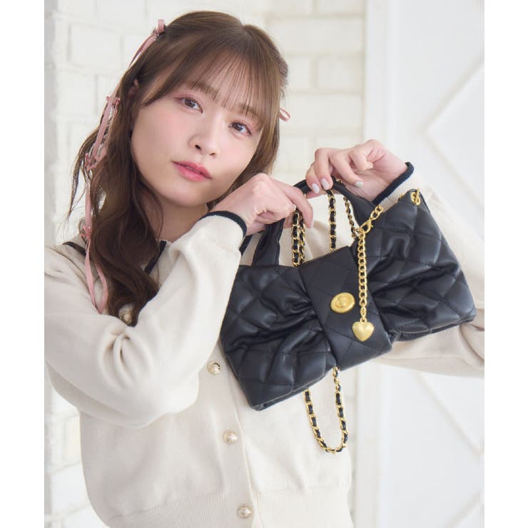 キルトリボンショルダーバッグ | RETRO GIRL | 詳細画像16 