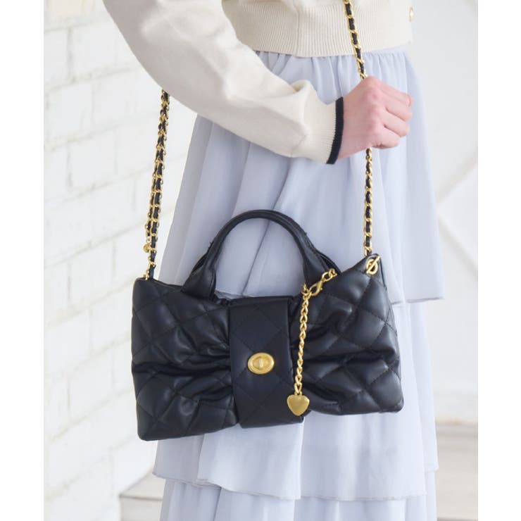 キルトリボンショルダーバッグ | RETRO GIRL | 詳細画像17 